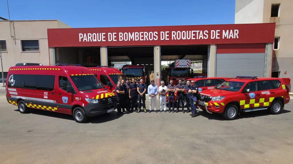 Bomberos del Poniente presenta nuevos vehículos para emergencias en la provincia de Almería