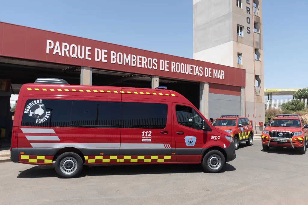Nuevos vehículos del Consorcio de Bomberos del Poniente para reforzar la seguridad en Almería